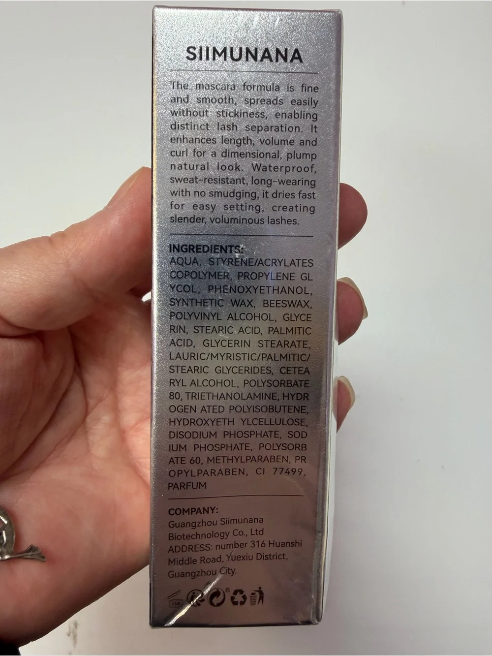 NIB: Lengthening Mascara - Silver
